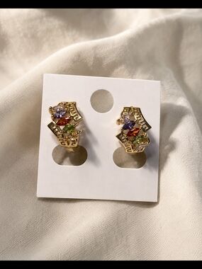 18K Gold-Plated Laminated Earrings ✨